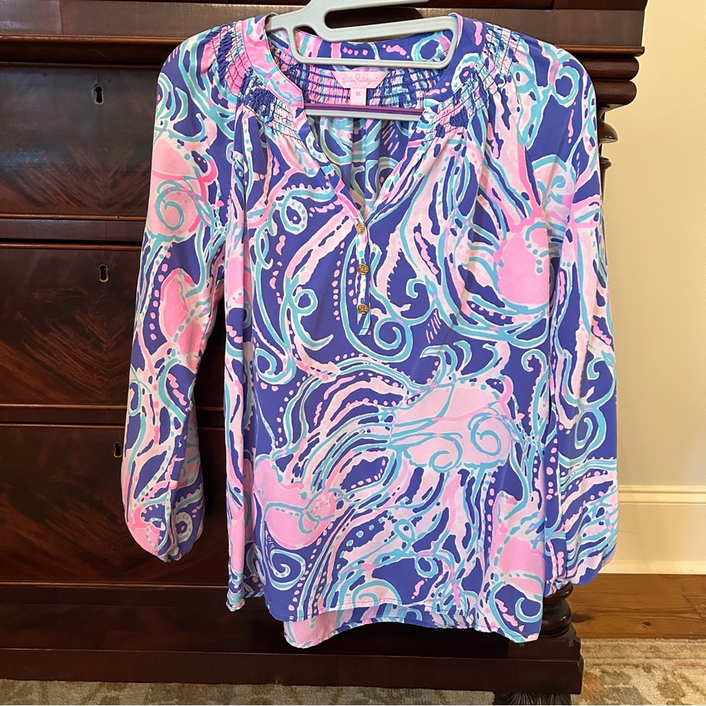 ELSA TOP, LOW TIDE NAVY